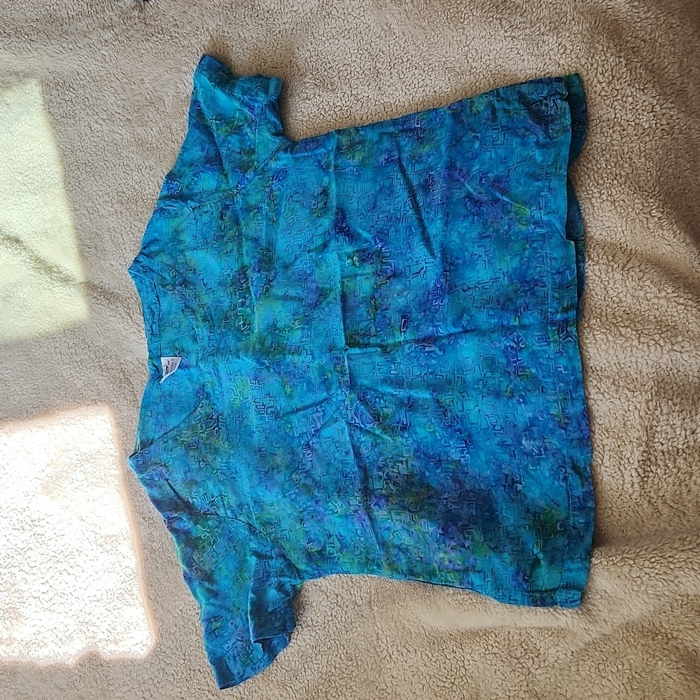 Teal blouse from specialty boutique in Maine, size M